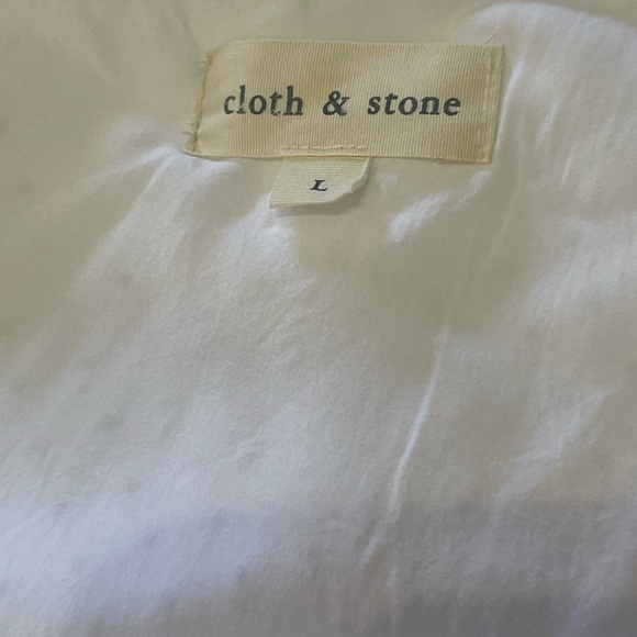 Cloth & Stone Anthropology One-Shoulder Eyelet
Mini Dress Size Large - Picture 3 of 10